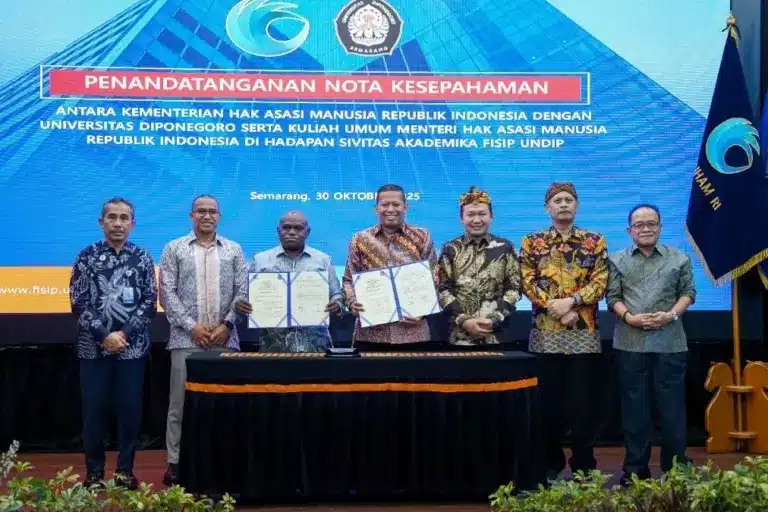 Kuliah Umum di UNDIP, Menteri HAM RI: Penguatan Nilai HAM sebagai Intangible Asset Bangsa